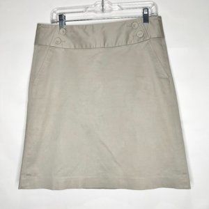 The Limited Collection Woman’s Skirt sz 8 Khaki Fully Lined Pockets